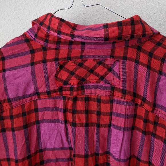 Free People Pacific Dawn Plaid Shirt • Small - Picture 7 of 10